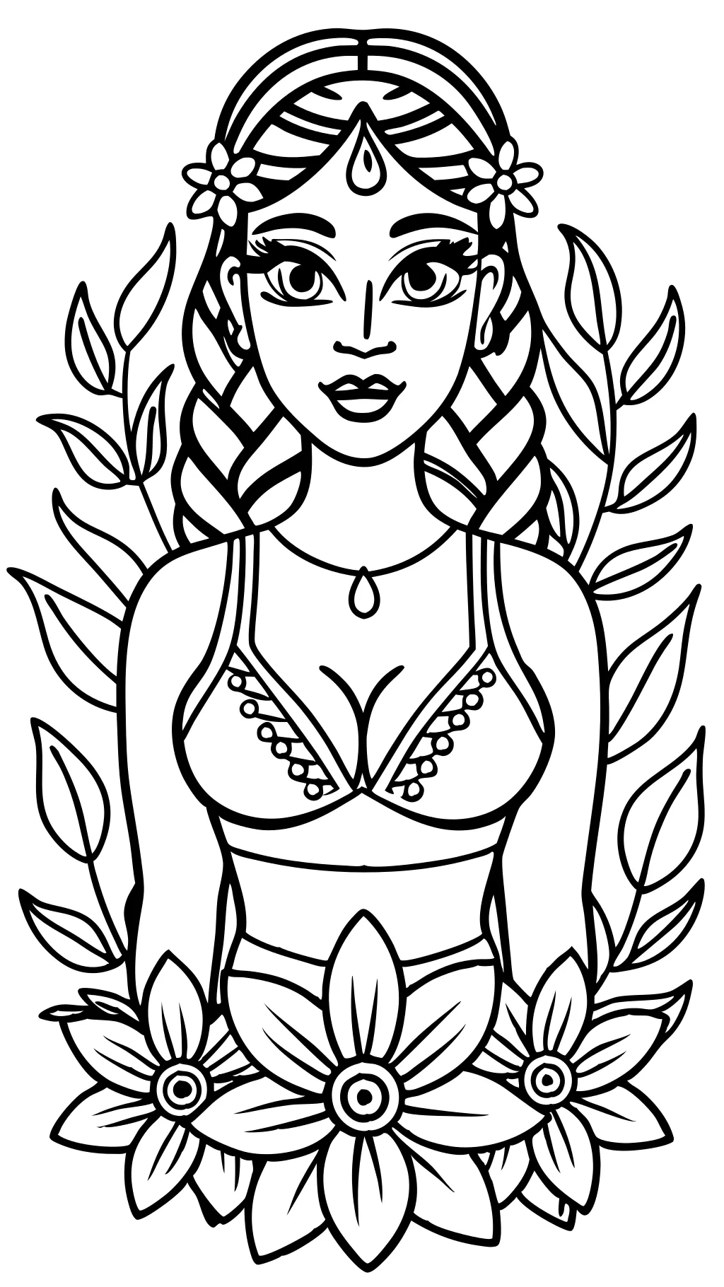 coloriages de femmes nues